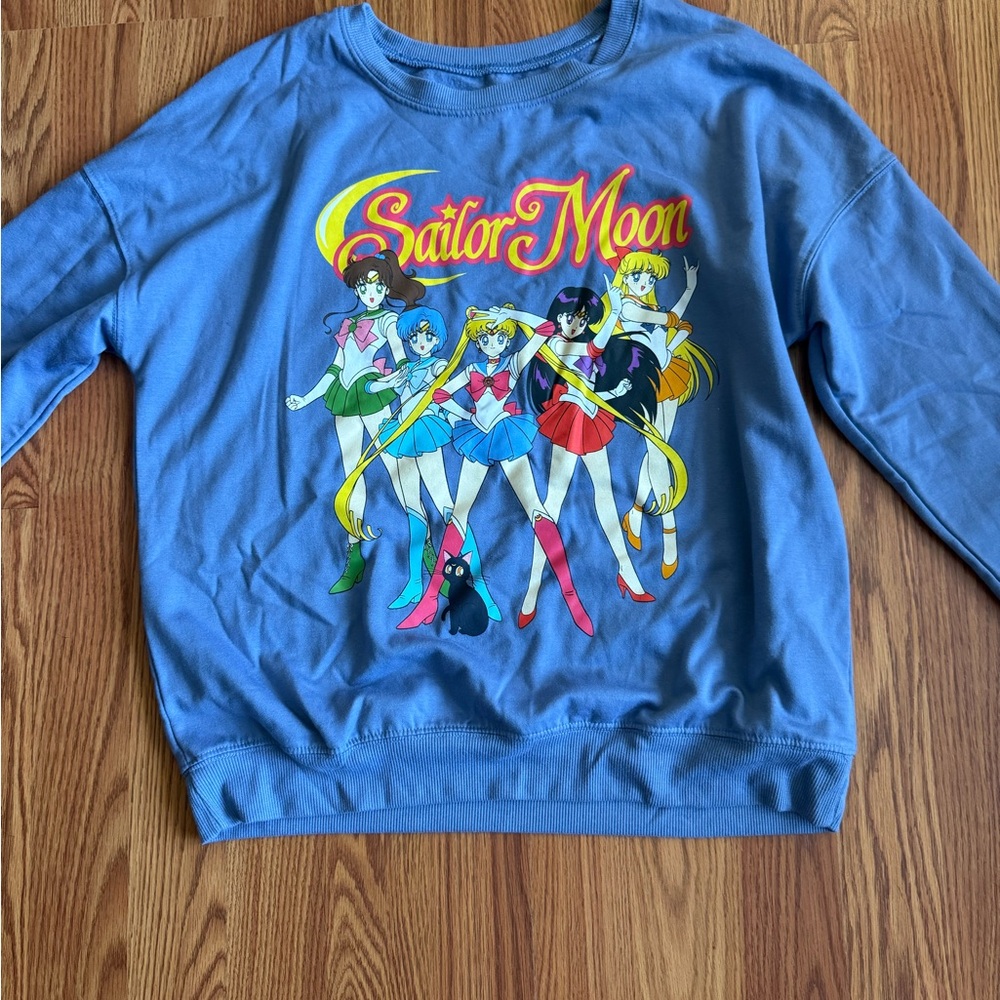 Sailor Moon Blue Graphic Sweater
